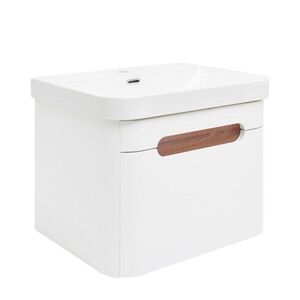 Koupelnová skříňka s umyvadlem SAT Fusion 57, 5x43x45 cm bílá matná mat SATFUSION60WU SATFUSION60WU obraz