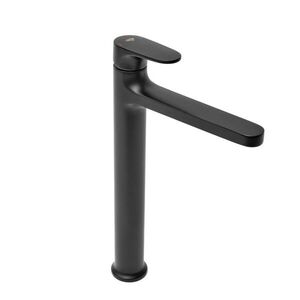 Vysoká umyvadlová baterie SAT Dark bez výpusti černá SATBSDA285PC SATBSDA285PC obraz