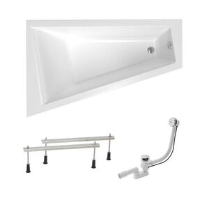 Asymetrická vana Laguna Idea Plus 160x100 cm akrylát levá SIKOID1600LAN SIKOID1600LAN obraz
