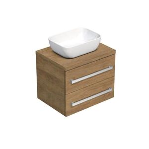 Koupelnová skříňka s krycí deskou SAT Cube Way 60x47, 5x46 cm dub Hickory CUBE461603DH45 CUBE461603DH45 obraz