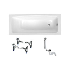 Obdélníková vana SAT Feel 150x70 cm smaltovaná ocel levá i pravá SATBVFEEL1505 SATBVFEEL1505 obraz