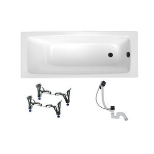 Obdélníková vana SAT Feel 150x70 cm smaltovaná ocel levá i pravá SATBVFEEL1508 SATBVFEEL1508 obraz