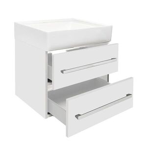 Koupelnová skříňka s umyvadlem SAT Cube Way 60x53x46 cm bílá lesk CUBE46602BISATCW CUBE46602BISATCW obraz
