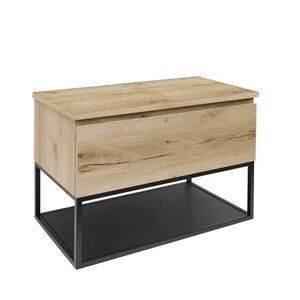Koupelnová skříňka s krycí deskou SAT B-Way dub mat BWAY80OAKDESK BWAY80OAKDESK obraz
