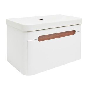 Koupelnová skříňka s umyvadlem SAT Fusion 77, 5x43x45 cm bílá matná mat SATFUSION80WMW SATFUSION80WMW obraz