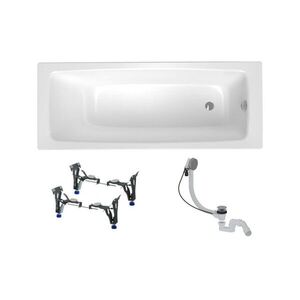 Obdélníková vana SAT Feel 160x70 cm smaltovaná ocel levá i pravá SATBVFEEL1607 SATBVFEEL1607 obraz