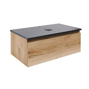 Koupelnová skříňka s žulovou krycí deskou SAT B-Way 79x30x45 cm dub BWAY80OAKZ BWAY80OAKZ obraz