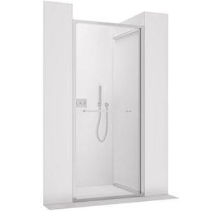 CERANO Sprchové posuvné dveře Versaro L/P 6 mm chrom, transparentní sklo 90x195 zasouvací CER-8050BD80345 obraz