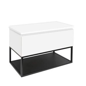 Koupelnová skříňka s krycí deskou SAT B-Way 79x57x45 cm bílá lesk BWAY80WDESK BWAY80WDESK obraz