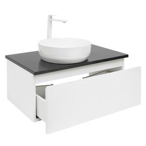 Koupelnová skříňka s krycí deskou SAT B-WAY 79x30x45 cm bílá lesk BWAY80WTKUB BWAY80WTKUB obraz