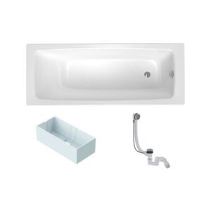 Obdélníková vana SAT Feel 170x75 cm smaltovaná ocel levá i pravá SATBVFEEL170751 SATBVFEEL170751 obraz