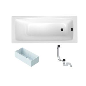 Obdélníková vana SAT Feel 170x75 cm smaltovaná ocel levá i pravá SATBVFEEL170752 SATBVFEEL170752 obraz