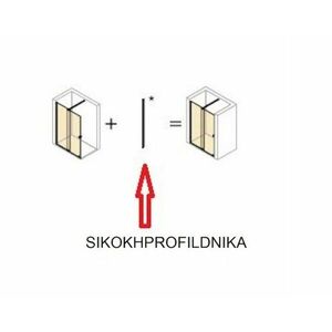 HUPPE Nikový profil pro sprchové dveře Hüppe Strike New, černá, SIKOKHPROFILDNIKAC SIKOKHPROFILDNIKAC obraz