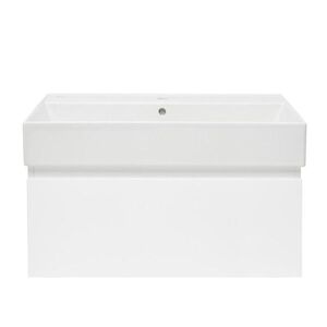 Koupelnová skříňka s umyvadlem SAT B-WAY 79x30x45 cm bílá lesk BWAY80WU2 BWAY80WU2 obraz
