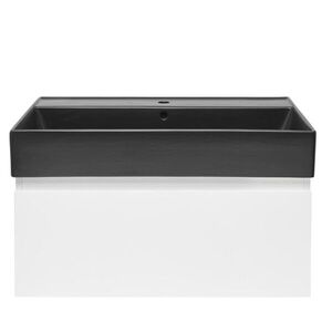 Koupelnová skříňka s umyvadlem SAT B-WAY 79x30x45 cm bílá lesk BWAY80WU2B BWAY80WU2B obraz