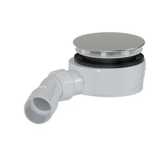 Sifon ke sprchové vaničce SAT Project 90 mm nerez plast SATESLIM90CR SATESLIM90CR obraz