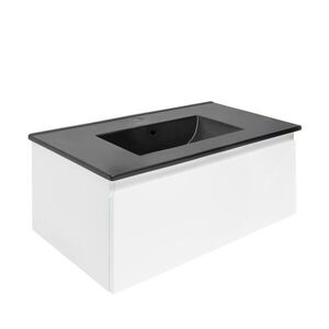 Koupelnová skříňka s umyvadlem SAT B-WAY 79x30x45 cm bílá lesk BWAY80WU4B BWAY80WU4B obraz