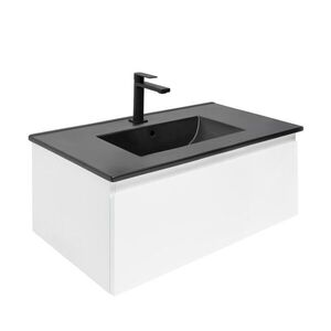 Koupelnová skříňka s umyvadlem SAT B-WAY 79x30x45 cm bílá lesk BWAY80WU4BB BWAY80WU4BB obraz