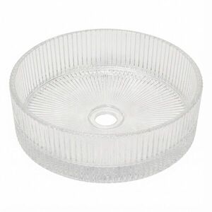 Umyvadlo na desku SAT Purity 36x36 cm čirá bez otvoru pro baterii, bez přepadu SATGLA3636PT SATGLA3636PT obraz
