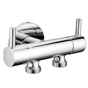 Dvojventil SAT pro přívod vody G1/2 x 3/8 x 3/8 chrom 1209-04-B 1209-04-B obraz
