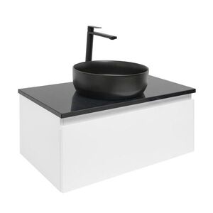 Koupelnová skříňka s krycí deskou SAT B-WAY 79x30x45 cm bílá lesk BWAY80WZUB BWAY80WZUB obraz