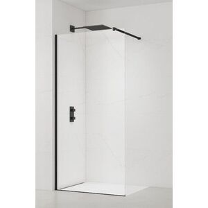 Sprchová zástěna Walk-in 130 cm SAT černá SATBWI130PRC SATBWI130PRC obraz