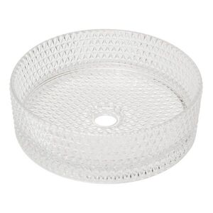 Umyvadlo na desku SAT Purity 36x36 cm čirá bez otvoru pro baterii, bez přepadu SATGLA3636T SATGLA3636T obraz