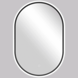 CERANO Koupelnové LED zrcadlo Balzo, kovový rám černá matná 40x60 CER-NT8144H-40X60 obraz