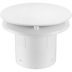 CERANO Koupelnový axiální kulatý ventilátor s časovým doběhem 12W, potrubí 100mm bílá lesklá CER-978806 obraz