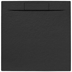 Sprchová vanička čtvercová SAT Fusion 90x90 cm litý mramor Grafito SATFU9090G SATFU9090G obraz