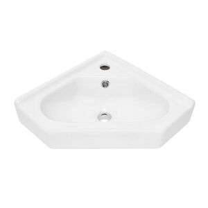 Rohové umyvadlo SAT B-Way 55x38, 5 cm otvor pro baterii uprostřed SATBW5538 SATBW5538 obraz
