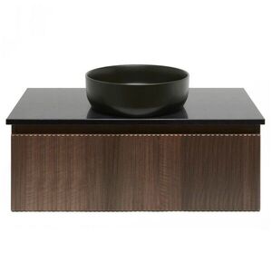 Koupelnová skříňka s žulovou deskou SAT Evolution 98x30x44, 8 cm ořech mat SATEVO100NAZ SATEVO100NAZ obraz