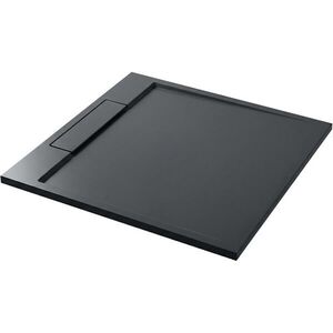 CERANO Sprchová vanička čtvercová Loro litý mramor tmavě šedá 100x100x3, 5 CER-8050BD80369 obraz