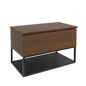 Koupelnová skříňka s krycí deskou SAT B-Way 99x57x45 cm ořech mat BWAY100NUTDF BWAY100NUTDF obraz
