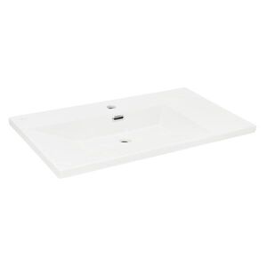 Nábytkové umyvadlo SAT B-Way 81x46 cm bílé matné otvor pro baterii uprostřed SATBWA8046WM SATBWA8046WM obraz