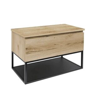 Koupelnová skříňka s krycí deskou SAT B-Way dub mat BWAY100OAKDESK BWAY100OAKDESK obraz