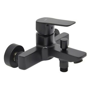 Vanová baterie SAT Cube Way bez sprchového setu 150 mm černá matná CU222C CU222C obraz