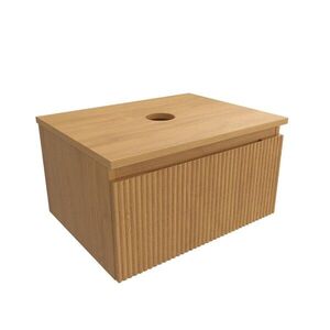 Koupelnová skříňka s krycí deskou SAT Evolution 58x30x44, 5 cm dub medový mat SATEVO60DMD SATEVO60DMD obraz