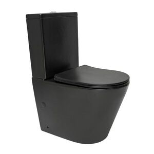 WC kombi komplet SAT Infinitio černá matná mat vario odpad SATINF031VPSNBKM SATINF031VPSNBKM obraz