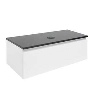 Koupelnová skříňka s krycí deskou SAT B-WAY 99x30x45 cm bílá lesk BWAY100WZ BWAY100WZ obraz