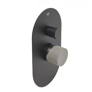 Sprchová a vanová baterie SAT Fusion včetně podomítkového tělesa páka beton SATBSFU215BC SATBSFU215BC obraz