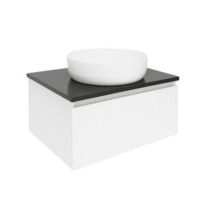 Koupelnová skříňka s deskou z umělého kamene SAT Evolution 58x30x44, 8 cm bílá mat SATEVO60WMTK SATEVO60WMTK obraz