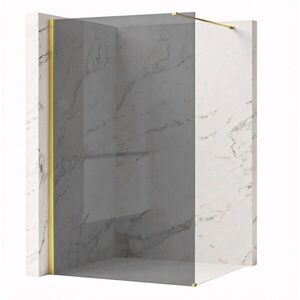 REA/S Sprchová zástěna Flexi Grey / Gold 90 KPL-K99785 obraz