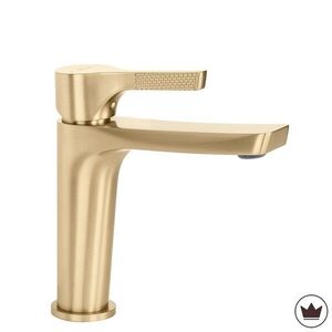 REA Umyvadlová baterie PREMIUM Maxim Brush Gold Low REA-B8938 obraz