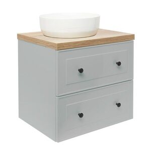 Koupelnová skříňka s umyvadlem Naturel Forli 60x53x46 cm šedá mat FORLI60GMD FORLI60GMD obraz