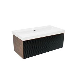Koupelnová skříňka s umyvadlem Naturel Monza 99x30x45 cm ořech mat MONZA100BNU4 MONZA100BNU4 obraz