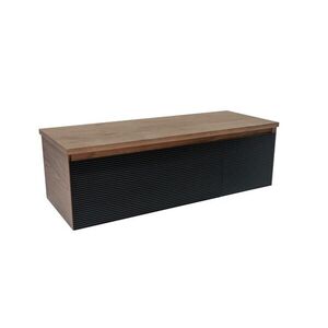 Koupelnová skříňka s krycí deskou Naturel Monza 119x30x45 cm ořech mat MONZA120BN MONZA120BN obraz