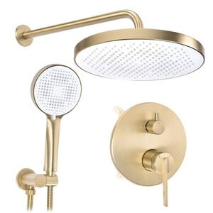 REA Podomítková sprchová sada Grace Brush Gold + BOX REA-P4405 obraz