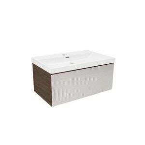 Koupelnová skříňka s umyvadlem Naturel Monza 79x30x45 cm ořech mat MONZA80WNU4 MONZA80WNU4 obraz