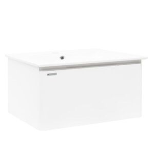 Koupelnová skříňka s umyvadlem Naturel Ancona 100x45x46 cm bílá lesklá ANCONA2100DVB ANCONA2100DVB obraz